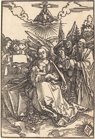 The Holy Family with Five Angels by Albrecht Dürer