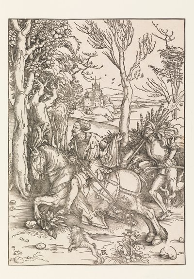 The Knight and the Landsquenet by Albrecht Dürer