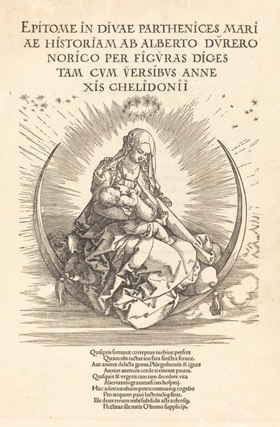 The Madonna on the Crescent by Albrecht Dürer