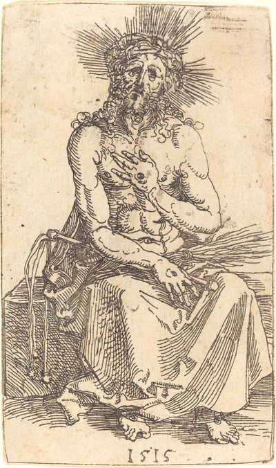 The Man of Sorrows Seated by Albrecht Dürer