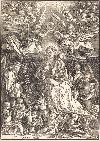 The Virgin Surrounded by Many Angels by Albrecht Dürer