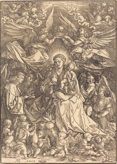 The Virgin Surrounded by Many Angels by Albrecht Dürer