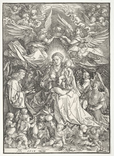 The Virgin Surrounded by Many Angels by Albrecht Dürer