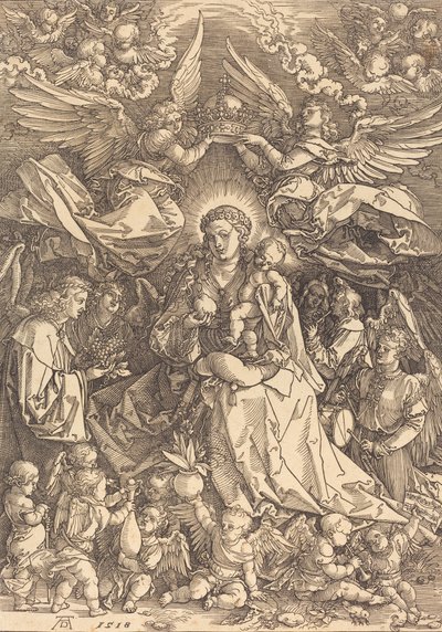 The Virgin Surrounded by Many Angels by Albrecht Dürer