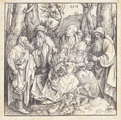 The Holy Kinship with Angels by Albrecht Dürer