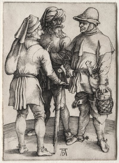 Three Peasants in Conversation by Albrecht Dürer