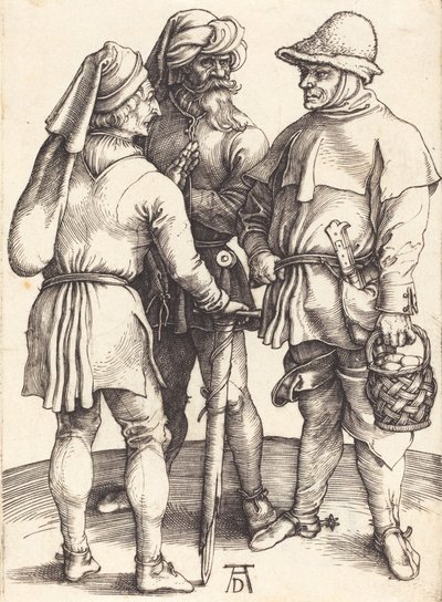 Three Peasants in Conversation by Albrecht Dürer