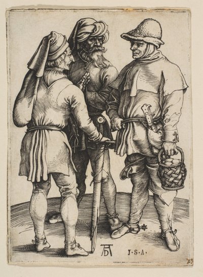 Three Peasants in Conversation by Albrecht Dürer