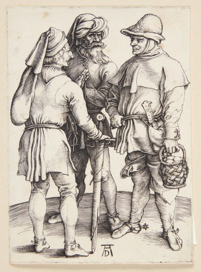 Three Peasants in Conversation by Albrecht Dürer