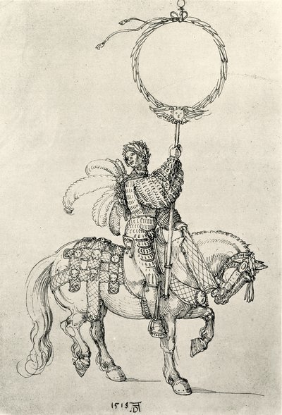 Young Rider as Wreath Holder by Albrecht Dürer