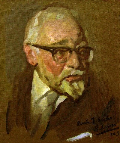 Portrait of Ramón J. Sender by Alejandro Cabeza