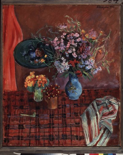 Still Life with Flowers by Aleksandr Aleksandrovich Osmerkin