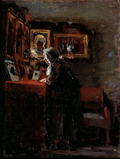 Before a religious feast by Aleksei Fyodorovich Afanasyev