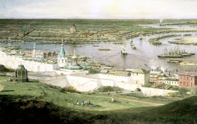 View of Nizhny Novgorod by Aleksey Bogolyubov