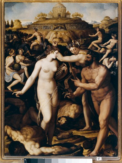 Hercules and the Muses by Alessandro Allori