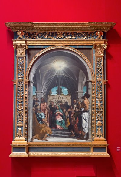Pentecost by Alessandro Bonvicino Moretto