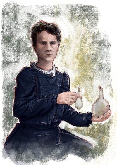 Marie Curie by Alessandro Lonati