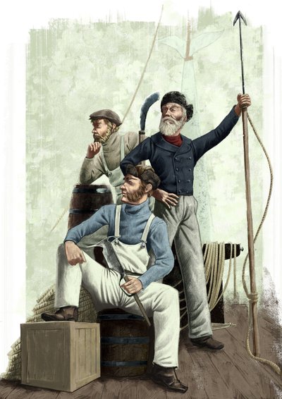 Three Whales by Alessandro Lonati