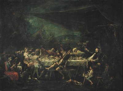 Bohemian Wedding Banquet, c.1730-35 by Alessandro Magnasco