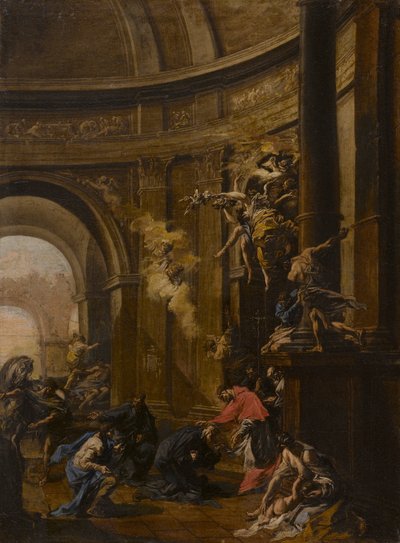 Saint Carlo Borromeo Receiving the Oblates by Alessandro Magnasco