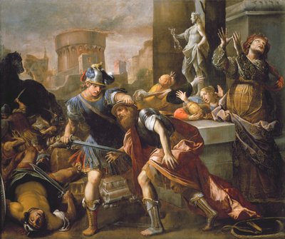 The Burning of Troy by Alessandro Tiarini