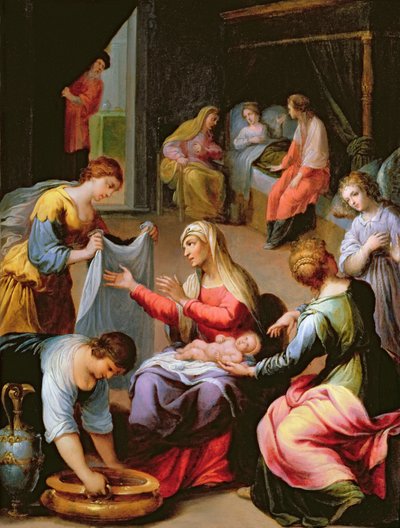 The Birth of the Virgin by Alessandro di Agostino Casolani
