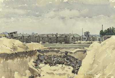 Belsen Concentration Camp by Alex Colville