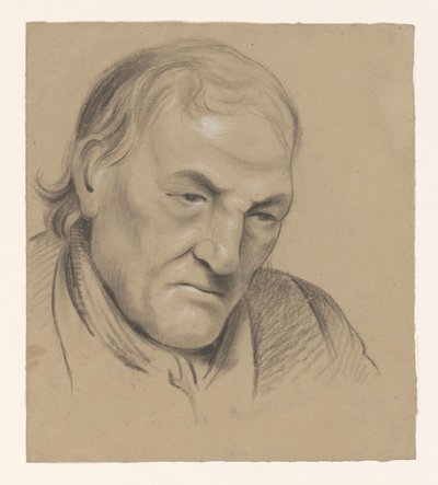 Seated Man with Bare Torso by Alexander Cranendoncq