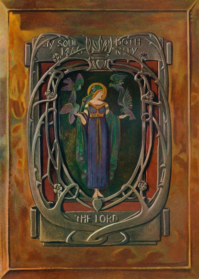 Enamel Plaque by Alexander Fisher, c. 1898 by Alexander Fisher