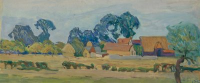 A Farm in England by Alexander Fyodorovich Gaush