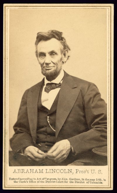 Portrait of Lincoln by Alexander Gardner by Alexander Gardner