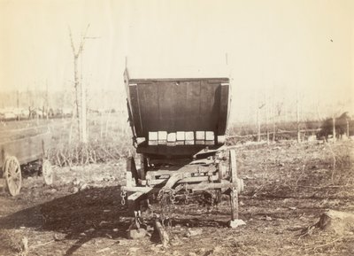 Untitled, [Field Telegraph Battery Wagon] by Alexander Gardner