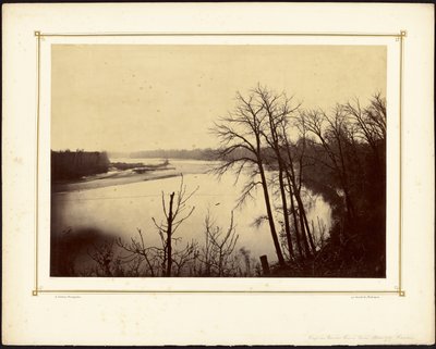 View on Kansas River Near Stranger, Kansas by Alexander Gardner