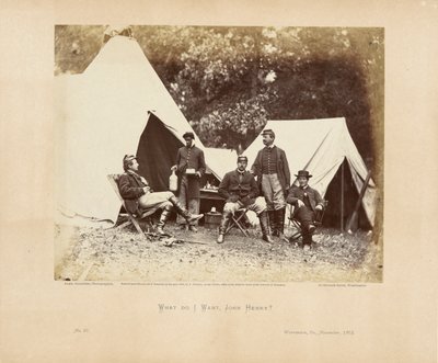 What Do I Want, John Henry? by Alexander Gardner