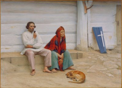 Peasant Coffin by Alexander Gierymski