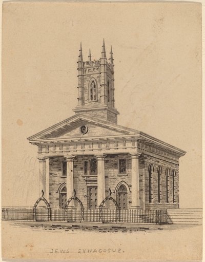 Jewish Synagogue, N.Y. by Alexander Jackson Davis