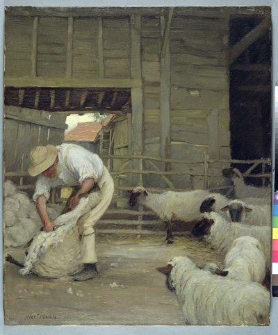 Sheep Shearing by Alexander Mann