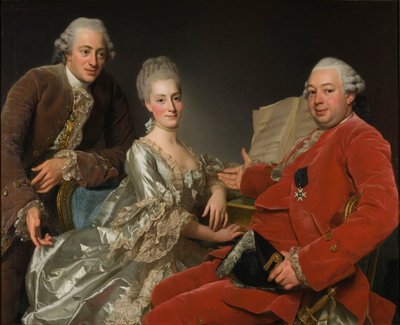John Jennings, His Brother and Sister-in-Law, 1769 by Alexander Roslin