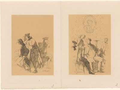 Two Groups of Men by Alexander Ver Huell