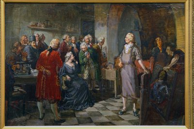 Empress Elizabeth of Russia Visiting M. Lomonosov by Alexander Vladimirovich Makovsky