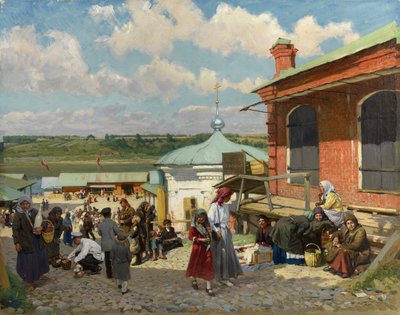 View of Plyos by Alexander Vladimirovich Makovsky