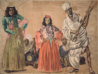 Musicians in Srinagar by Alexander Yevgenyevich Yakovlev
