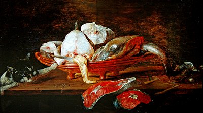 Still Life with Fish by Alexander van Adriaenssen