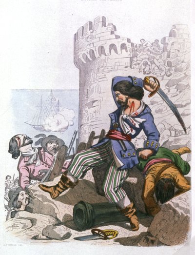 Grammont, French pirate by Alexandre (after) Debelle