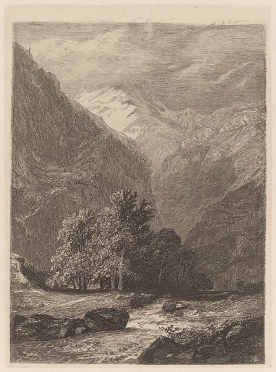 Mountain Stream by Alexandre Calame