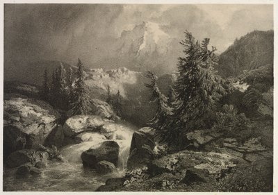 Storm in the Alps by Alexandre Calame