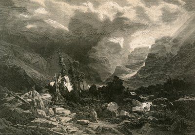 Storm in the Haslithal, Bernese Oberland by Alexandre Calame