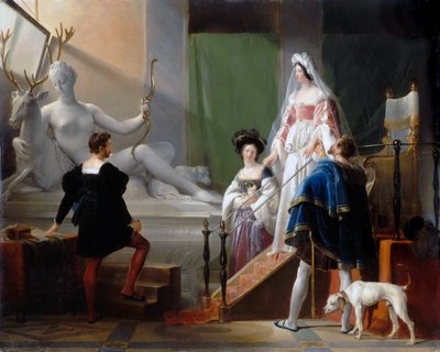 Diane de Poitiers Visiting Jean Goujon by Alexandre Evariste Fragonard