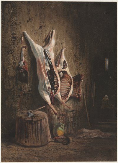 Carcasses, 1840-1860 by Alexandre Gabriel Decamps