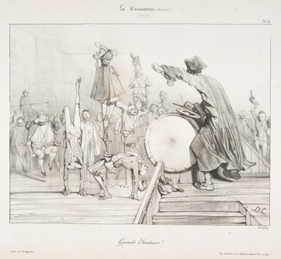 Grands Sauteurs!, from La Caricature, 1823-60 by Alexandre Gabriel Decamps